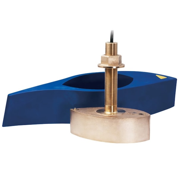 B265LH Bronze Thru-Hull Mount Transducer w/Depth & Temp - 12-Pi